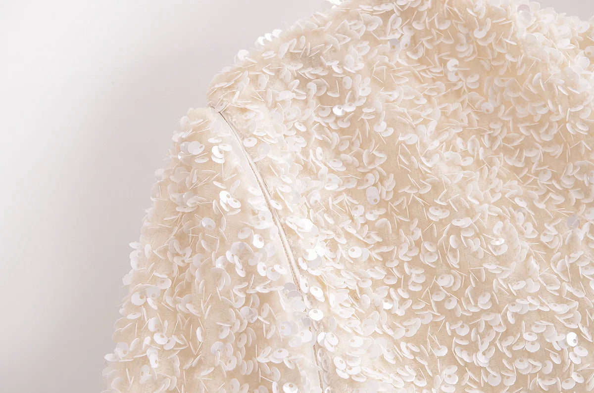 Robe Longue Blanche Paillette chez robe paillette