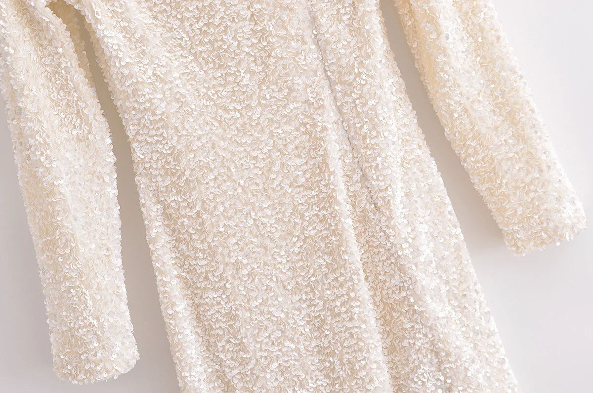 Robe Longue Blanche Paillette chez robe paillette