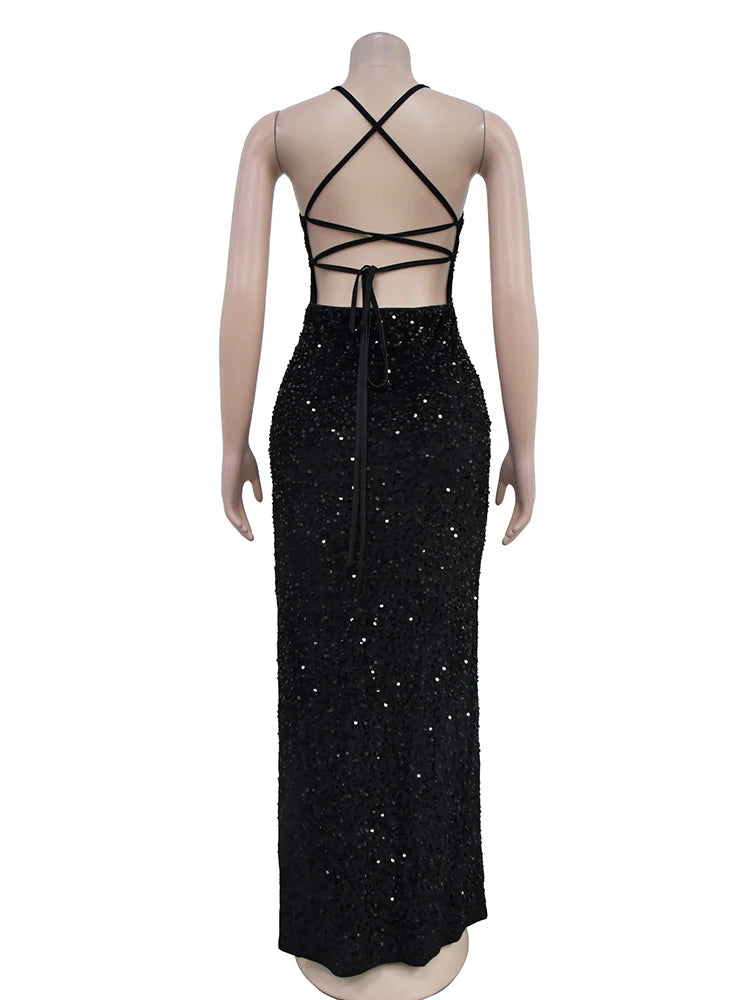 Robe de Soirée Longue Pailletée chez robe paillette