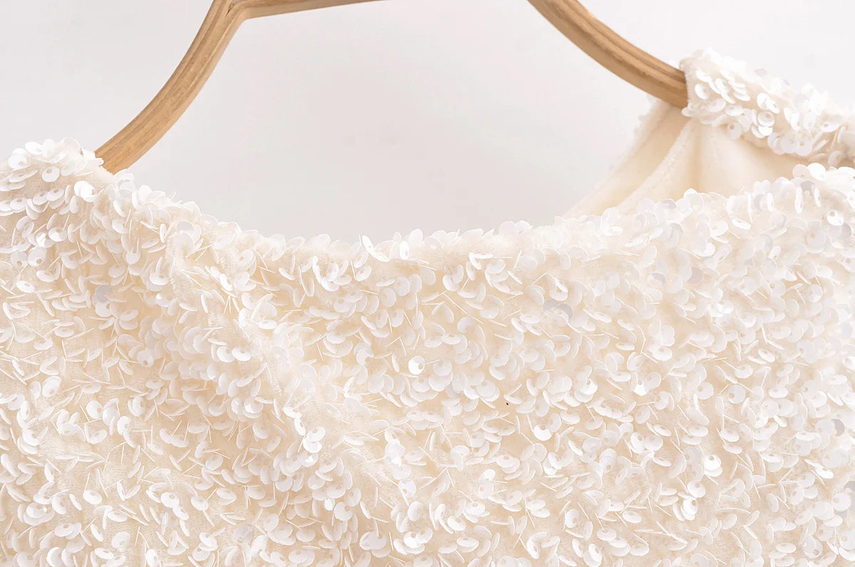 Robe Longue Blanche Paillette chez robe paillette