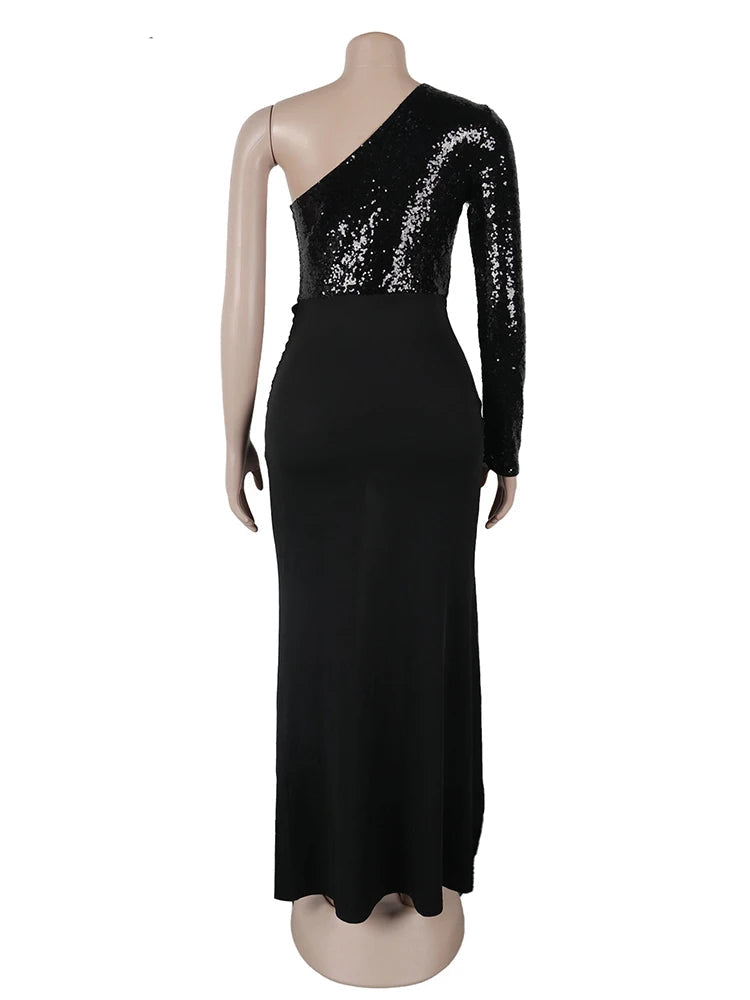 Robe Longue Noir Paillette chez robe paillette