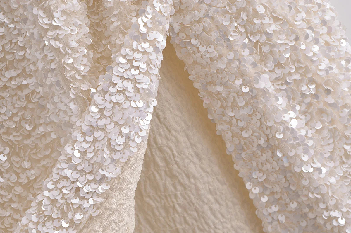 Robe Longue Blanche Paillette chez robe paillette