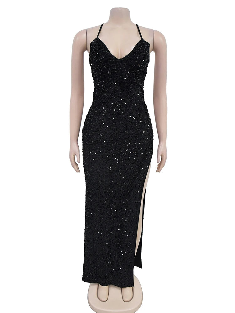 Robe de Soirée Longue Pailletée chez robe paillette