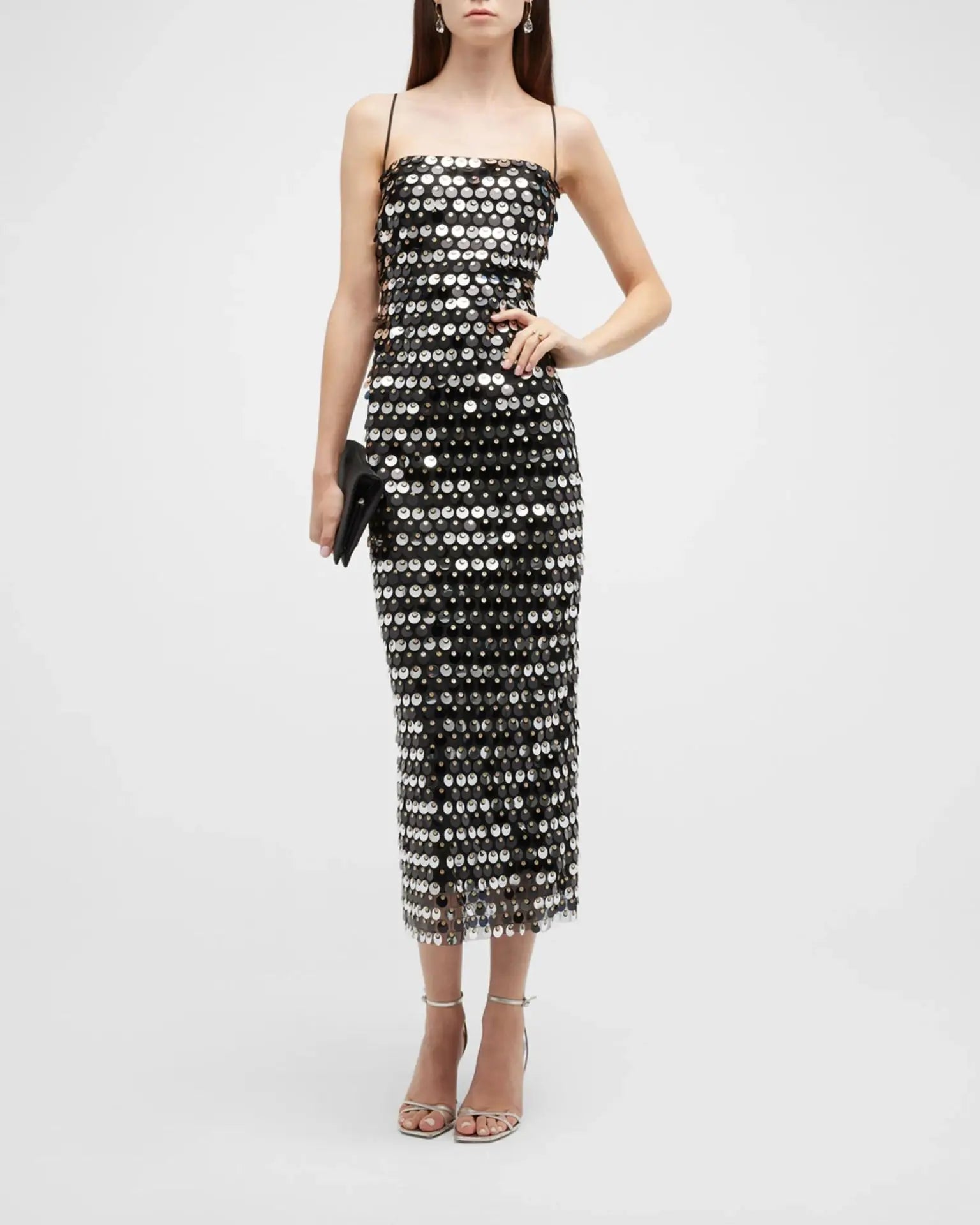Robe Paillette Sequin noir chez robe paillette